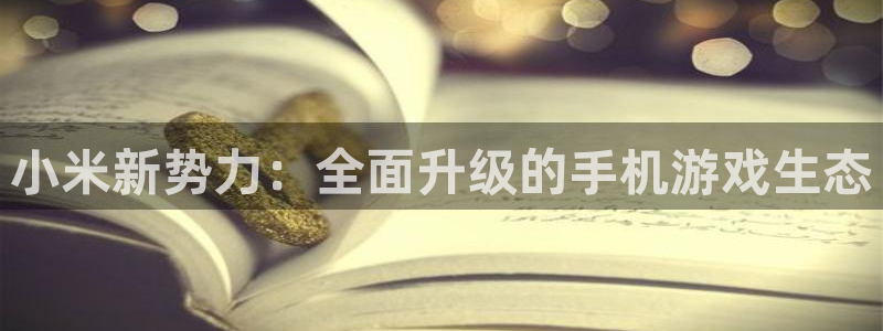 鼎点娱乐平台：小米新势力：全面升级的手机游戏生态